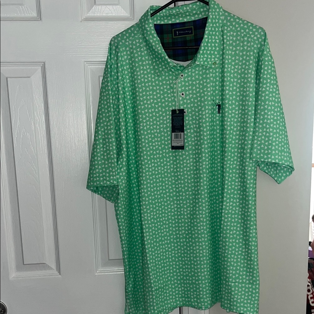 William Murray Green Sharks Tooth Men's Polo Shirt